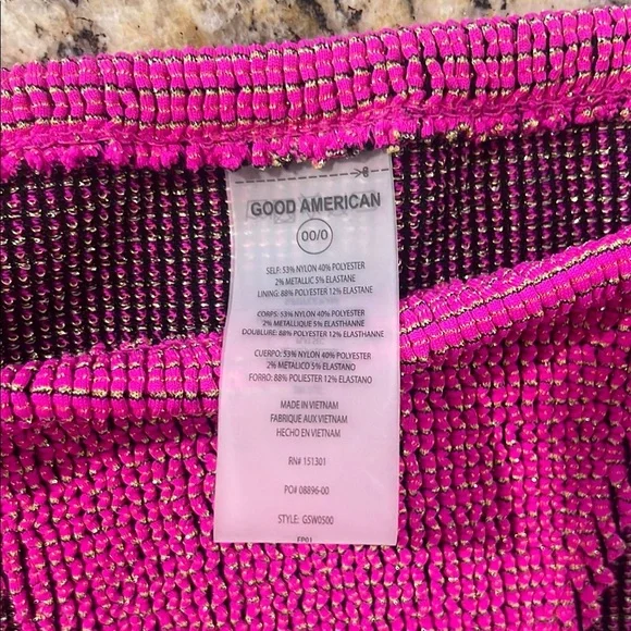 Good American Swim Always Fits Tiny Ties Metallic Bikini Bottoms NWT - Picture 6 of 12